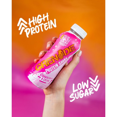 Grenade Protein Shake Strawberries & Cream thumbnail 3