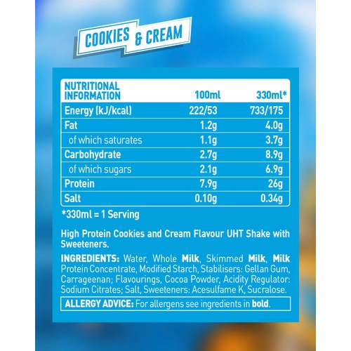 Grenade Protein Shake Cookies & Cream thumbnail 3