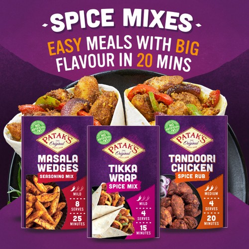 Pataks Masala Wedges Seasoning Mix thumbnail 4