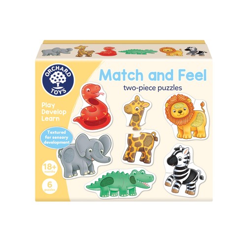 Orchard Toys Match and Feel Two-piece  Puzzles