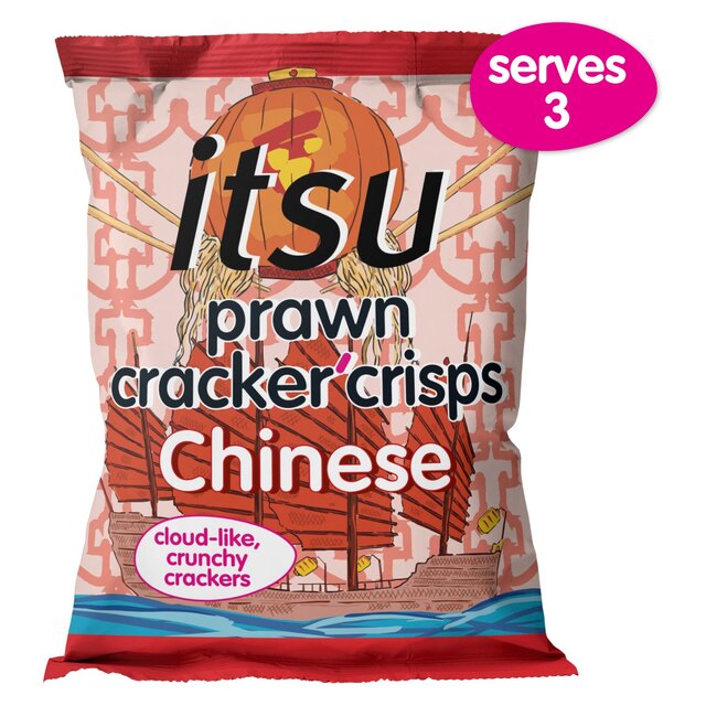itsu Chinese hoisin prawn cracker crisps sharing bag 60g