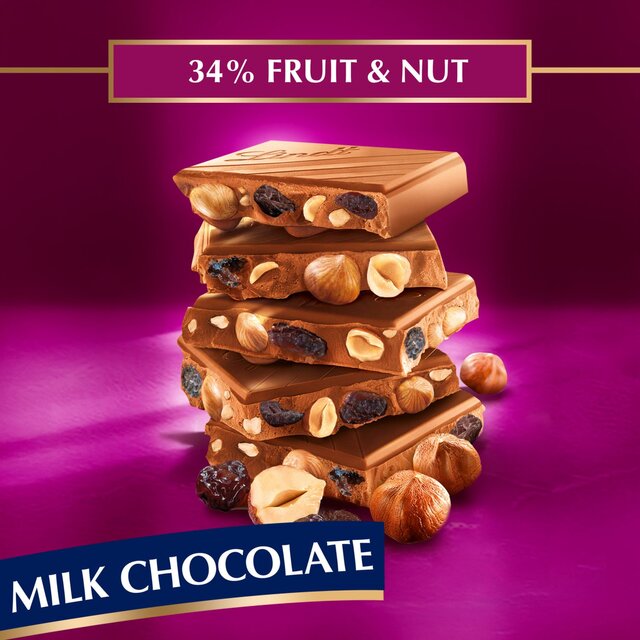 Lindt Les Grandes Fruit and Nut Milk Chocolate Bar thumbnail 3