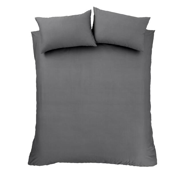 Bianca 180TC Egyptian Cotton Single Duvet Set Charcoal