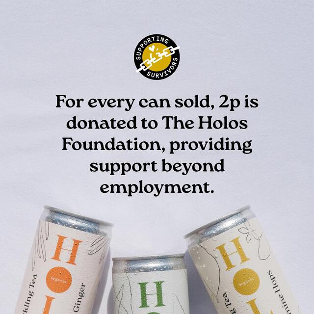 HOLOS Organic Sparkling Tea Rooibos Ginger thumbnail 4