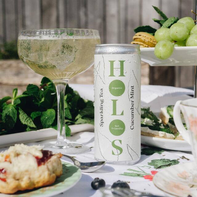 HOLOS Organic Sparkling Tea Cucumber Mint thumbnail 2