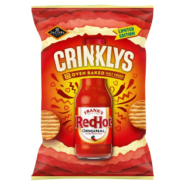 Jacob's Crinklys Franks RedHot Original Baked Snacks Sharebag