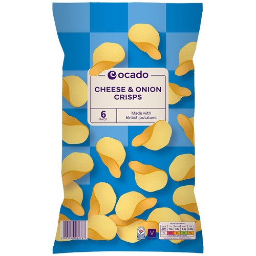 Ocado Cheese & Onion Crisps Multipack thumbnail 2