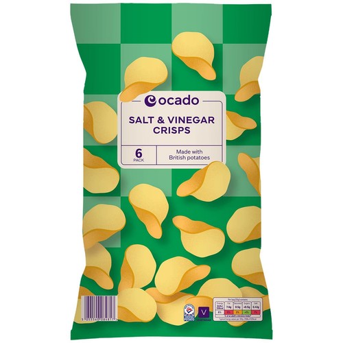 Ocado Salt & Vinegar Crisps Multipack thumbnail 2
