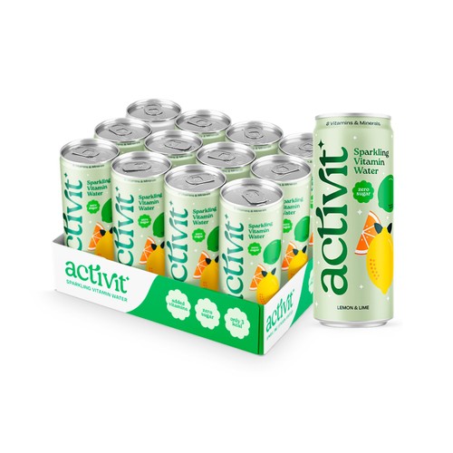 Activit Sparkling Vitamin Water Lemon & Lime