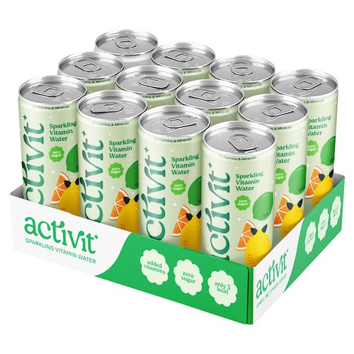 Activit Sparkling Vitamin Water Lemon & Lime thumbnail 2