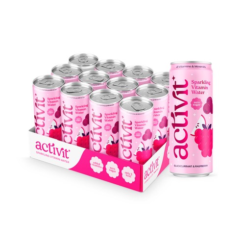 Activit Sparkling Vitamin Water Blackcurrant & Raspberry