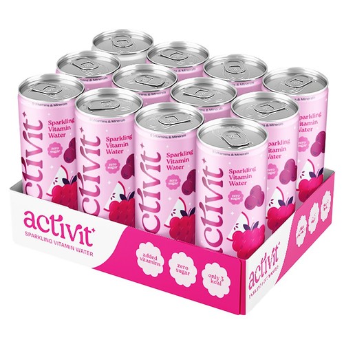 Activit Sparkling Vitamin Water Blackcurrant & Raspberry thumbnail 3