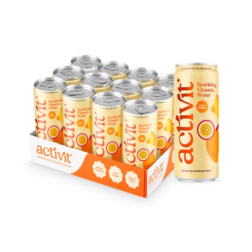 Activit Sparkling Vitamin Water Mango & Passionfruit