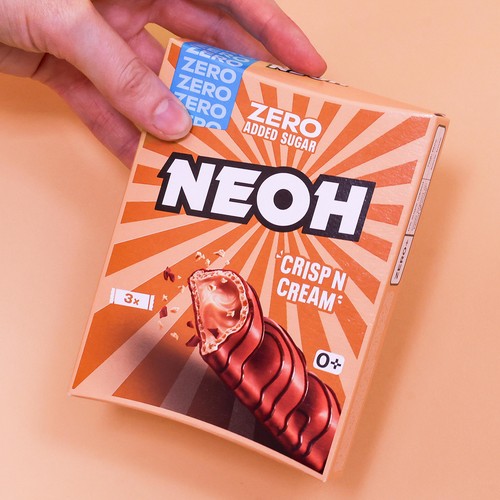 NEOH Crisp & Cream Bar Multipack, 3 Bars No Added Sugar, High Fibre thumbnail 2