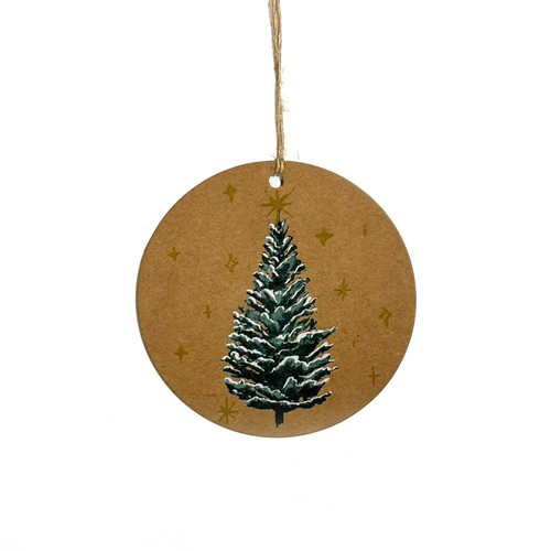 Tree Round Kraft Christmas Gift Tags thumbnail 2