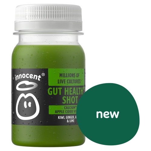 Innocent Gut Health,  Kiwi, Ginger, Apple & Lime Shot