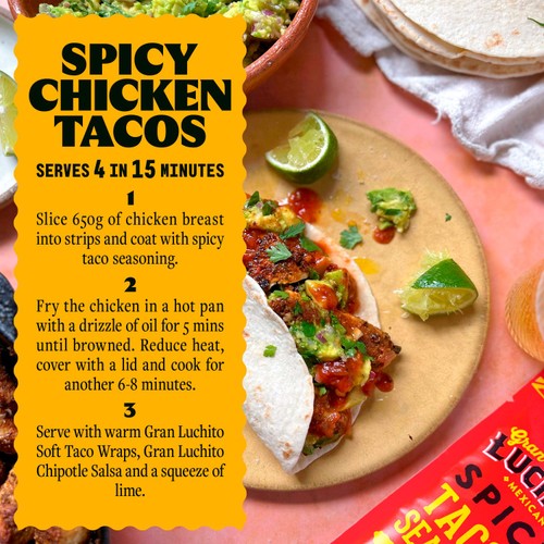 Gran Luchito 'Spicy' Smoky Chipotle & Herb Taco Seasoning Mix thumbnail 2