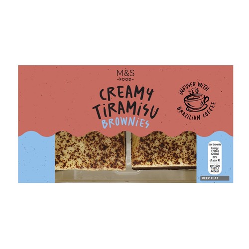 M&S Tiramisu Brownies Serves 2 thumbnail 3