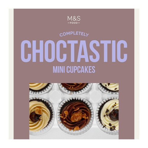 M&S 9 Choctastic Mini Cupcakes Serves 9 thumbnail 2