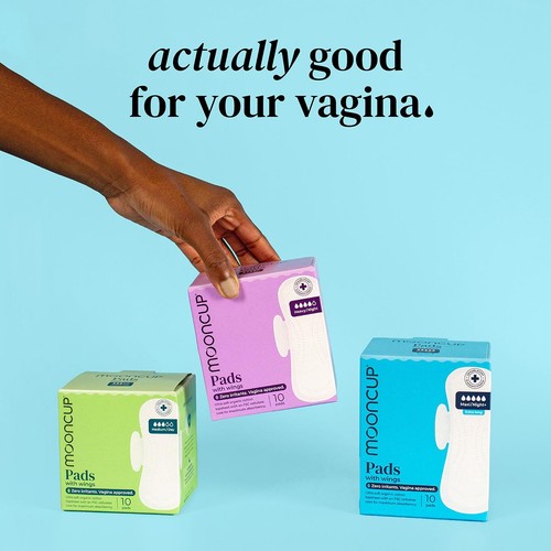 Mooncup Pads with Wings Medium Day, Zero Irritants, Vagina Approved thumbnail 5