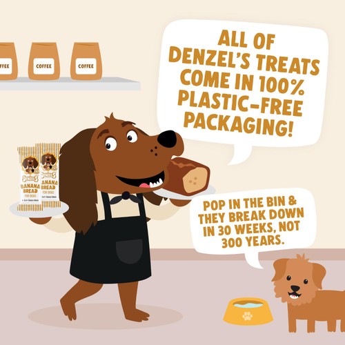Denzels Banana Bread Soft-Baked Bars for Dogs thumbnail 3