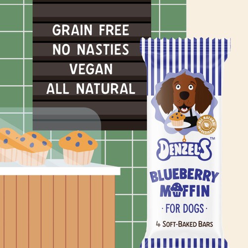Denzels Blueberry Muffin Soft-Baked Bars for Dogs thumbnail 2