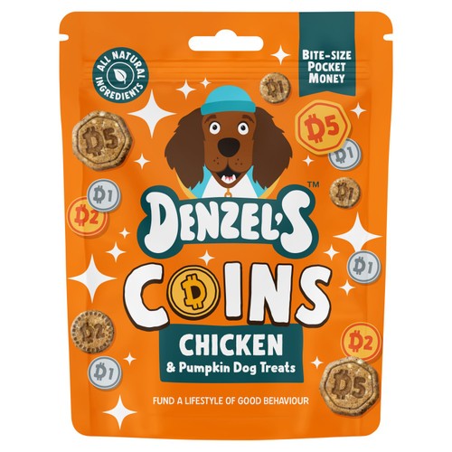 Denzel's Coins Chicken & Pumpkin Dog Treats