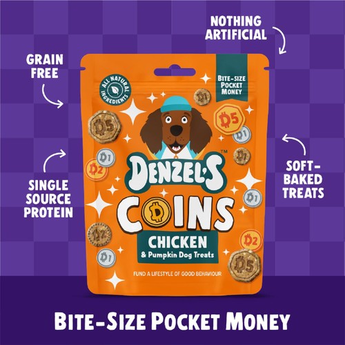 Denzel's Coins Chicken & Pumpkin Dog Treats thumbnail 4