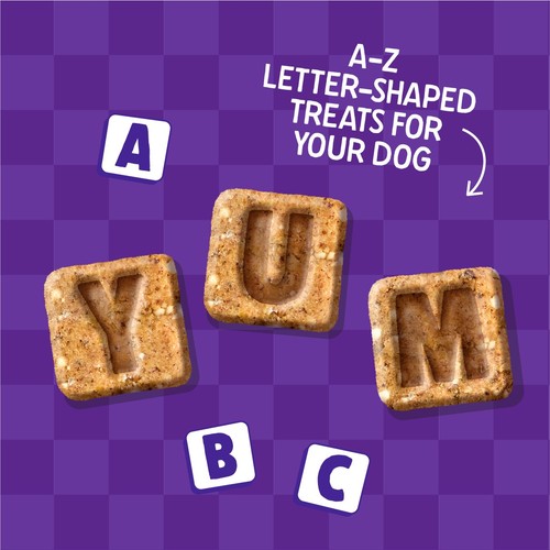 Denzel's Letters Peanut Butter & Banana Dog Treats thumbnail 5