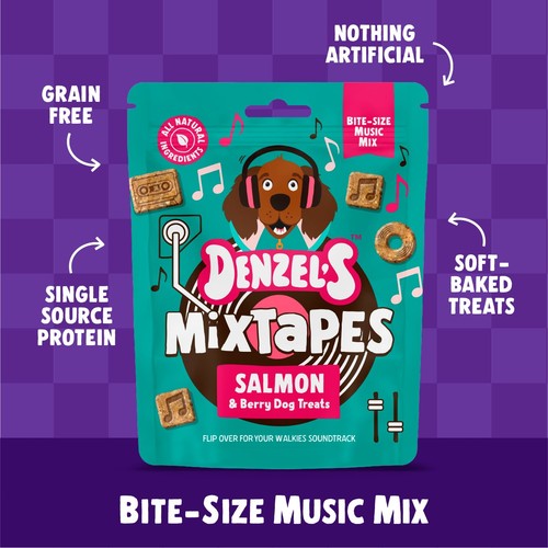 Denzel's Mixtapes Salmon & Berries Dog Treats thumbnail 7