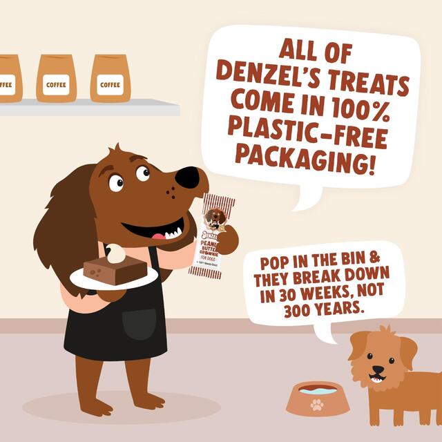 Denzel's Peanut Butter Brownie Soft Baked Bars for Dogs thumbnail 5