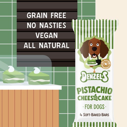 Denzels Pistachio Soft-Baked Bars for Dogs thumbnail 2