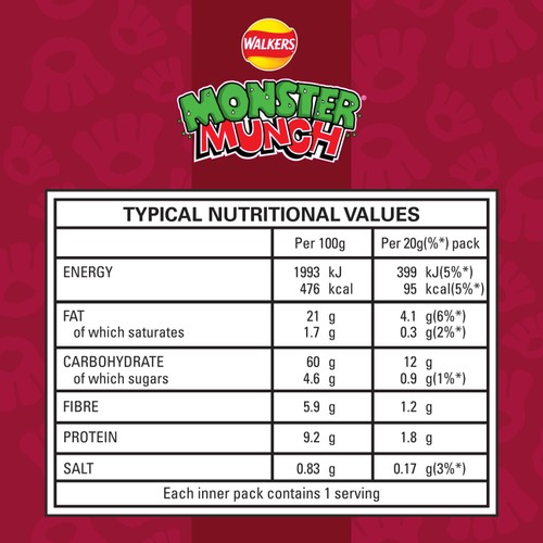 Monster Munch Walkers BBQ Sauce Multipack Chickpea Crisps thumbnail 7