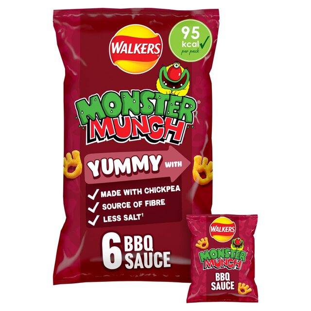 Monster Munch Walkers BBQ Sauce Multipack Chickpea Crisps