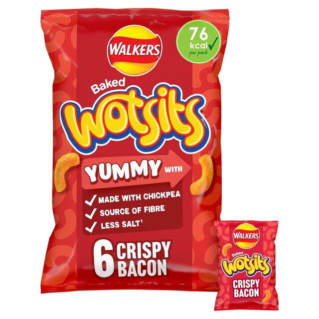 Wotsits Walkers Crispy Bacon Multipack Chickpea Crisps