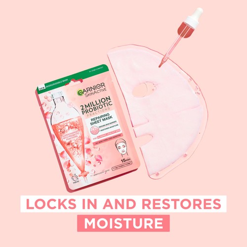 Garnier Supercharged 2 Million Probiotic Fractions Repairing Sheet Mask thumbnail 4