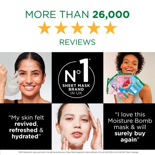 Garnier Pure Charcoal and Algae Hydrating Black Sheet Mask thumbnail 3
