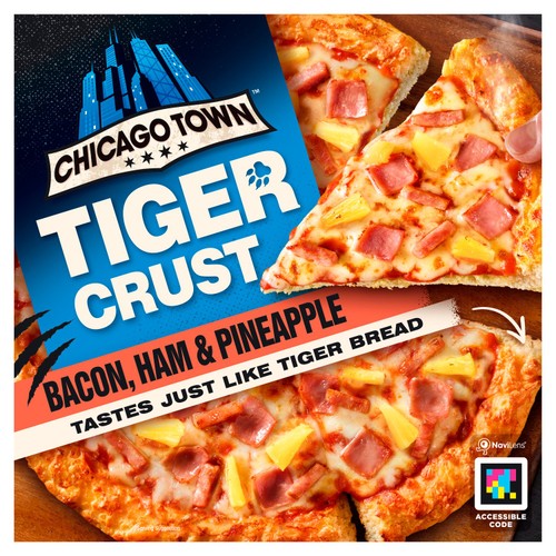 Chicago Town Tiger Crust Ham, Bacon & Pineapple Pizza