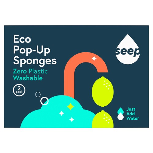 Seep Pop-Up Sponges Plastic Free