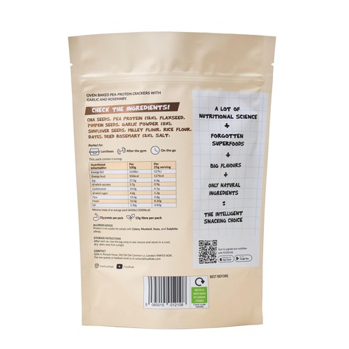 Foodhak Rosemary Garlic Protein Crackers thumbnail 2