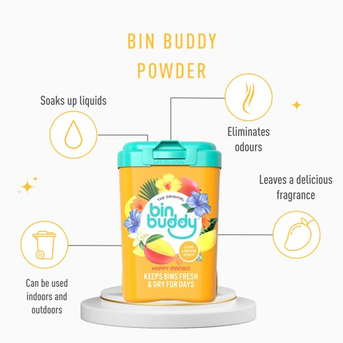 Bin Buddy Original Deodoriser Happy Mango thumbnail 5