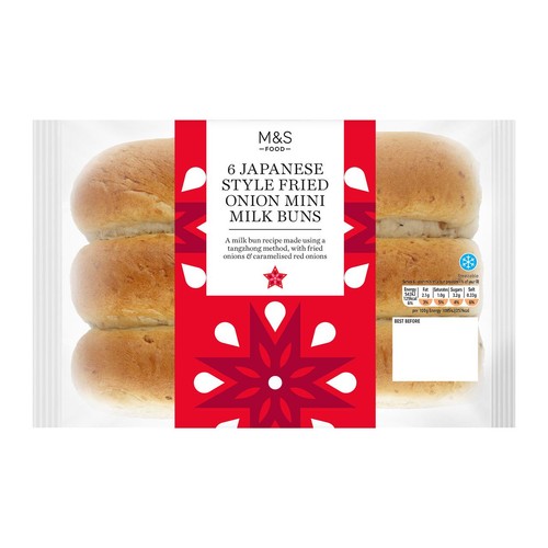 M&S 6 Japanese Style Fried Onion Mini Milk Buns thumbnail 2