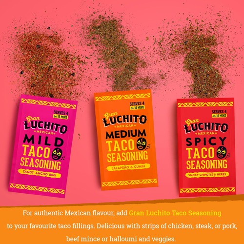 Gran Luchito 'Mild' Ancho BBQ Seasoning Fajita & Taco Seasoning Mix thumbnail 4