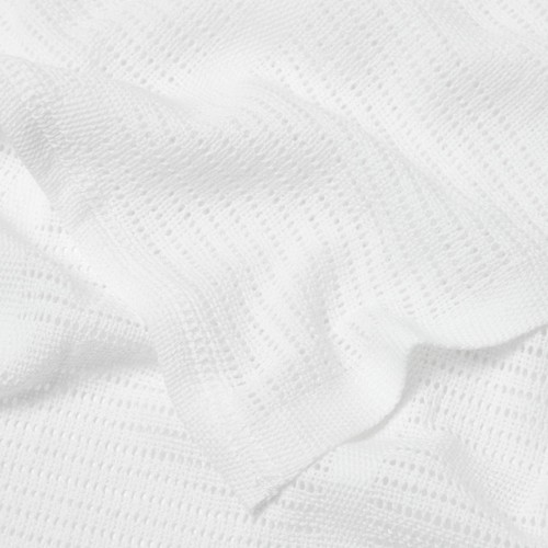 Bloomsbury Mill Organic Cellular Blankets, White, 2 pack thumbnail 2