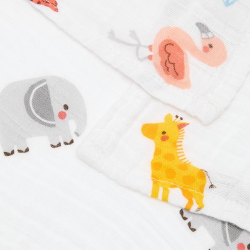 Bloomsbury Mill Organic Muslin Swaddle Blankets, Jungle Cubs. 3 pack thumbnail 3