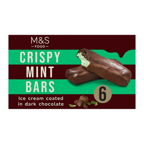 M&S Crispy Mint Chocolate Ice Cream Bars thumbnail 2