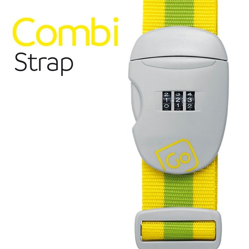 Go Travel Yellow & Green Combi Luggage Strap thumbnail 2