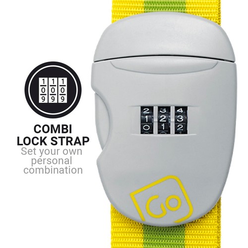 Go Travel Yellow & Green Combi Luggage Strap thumbnail 3