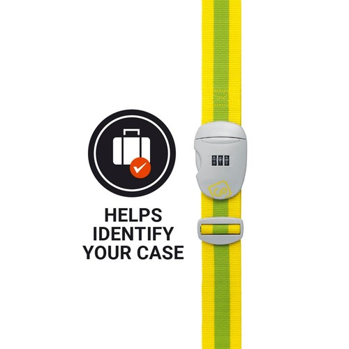 Go Travel Yellow & Green Combi Luggage Strap thumbnail 5