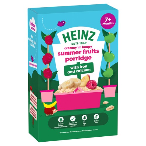 Heinz Summer Fruit Porridge Baby Food 7+ Months thumbnail 2